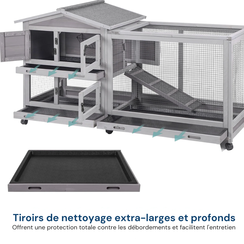 Cage à lapin extérieur en béton