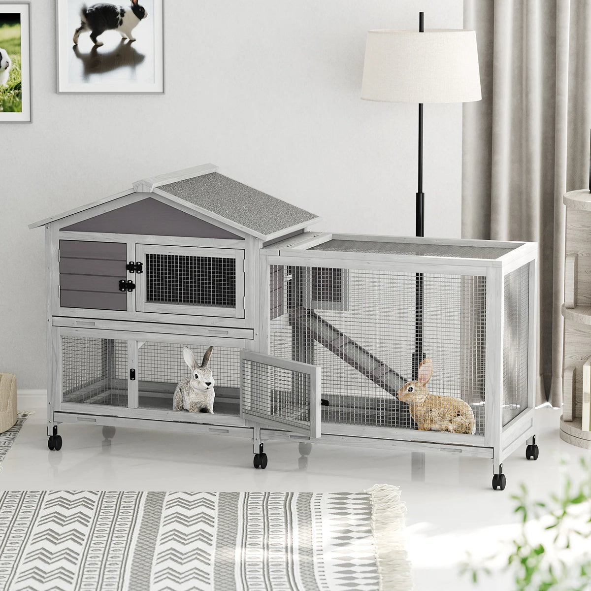 Cage à lapin extérieur en béton