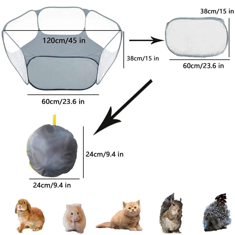 Enclos pliable pour lapin