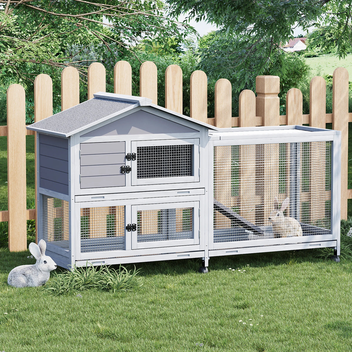 Cage à lapin extérieur en béton