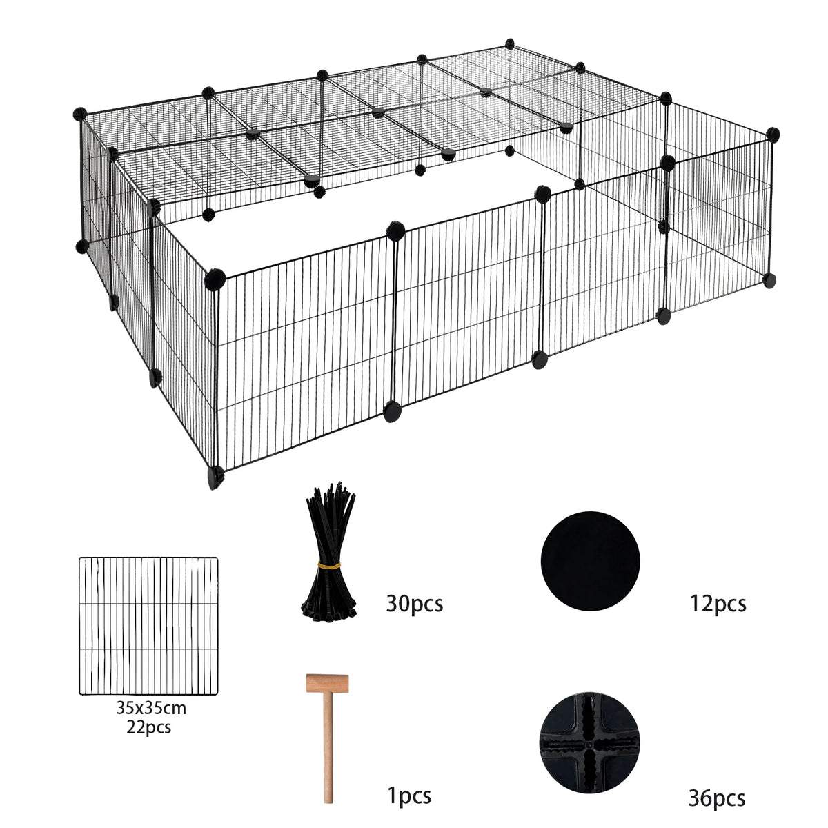 Enclos modulable lapin intérieur