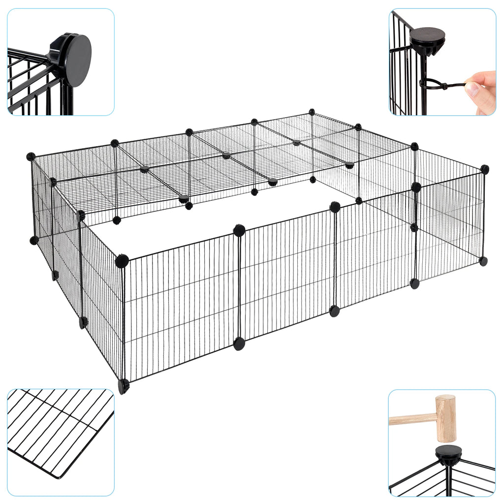 Enclos modulable lapin intérieur
