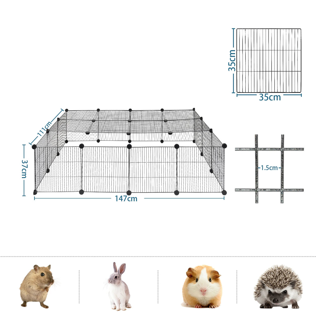 Enclos modulable lapin intérieur