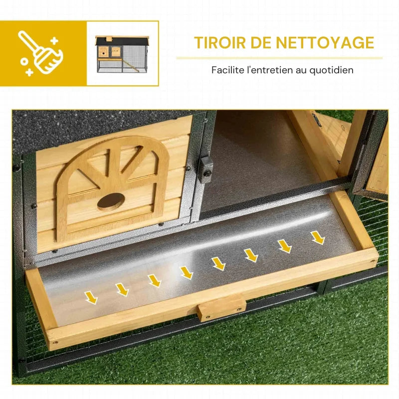 Cage à lapin 2 niveaux