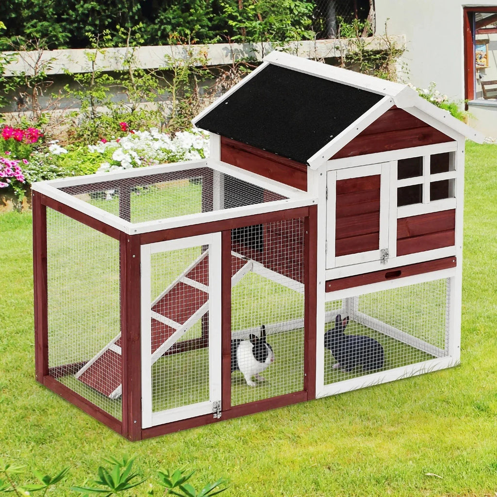 Cage à lapin extérieur avec fermeture