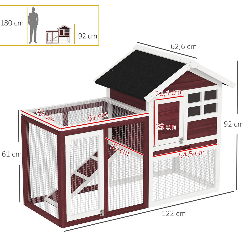 Cage à lapin extérieur avec fermeture