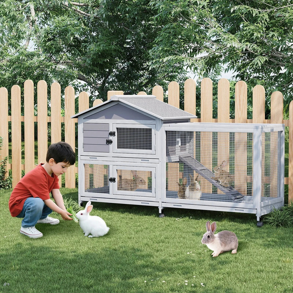 Cage à lapin extérieur en béton