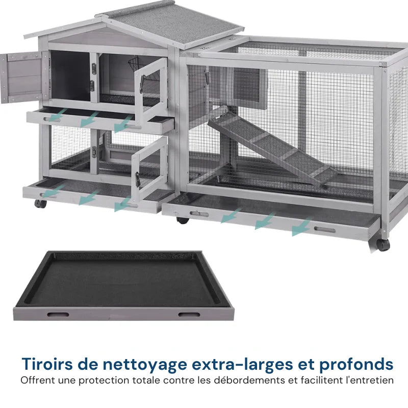 Cage à lapin extérieur en béton