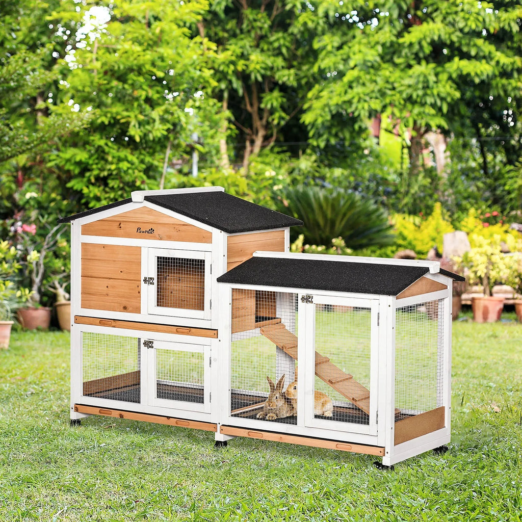 Cage à lapin extérieur en bois