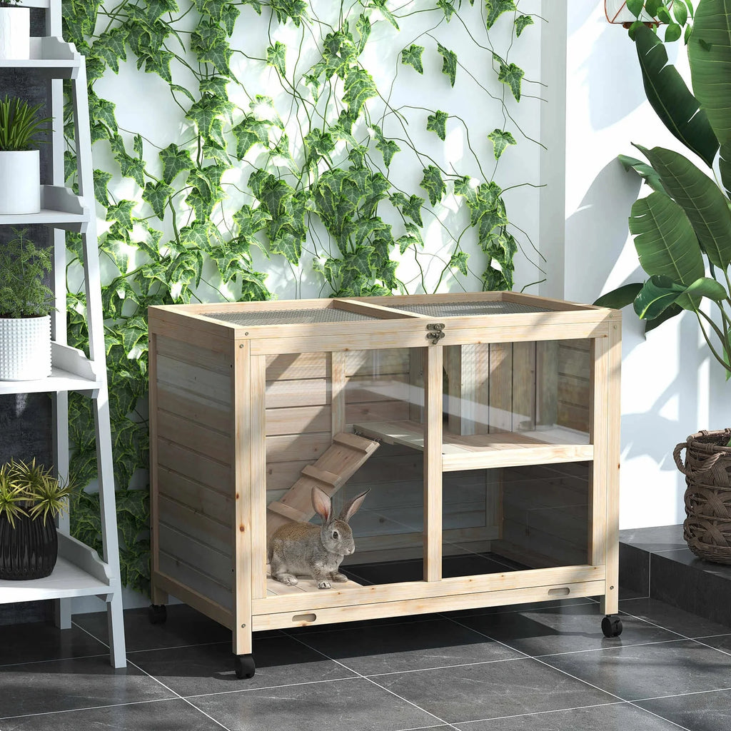 Cage à lapin intérieur 2 étages