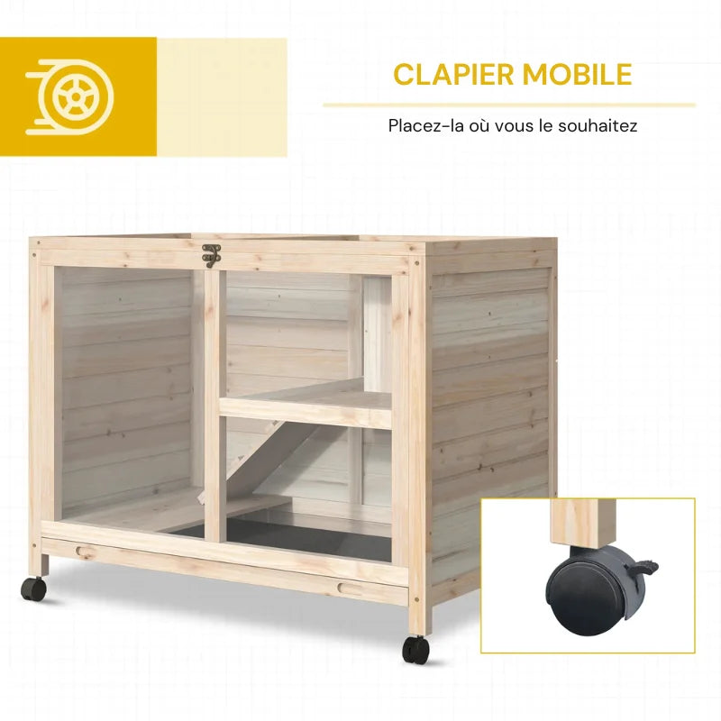 Cage à lapin intérieur 2 étages