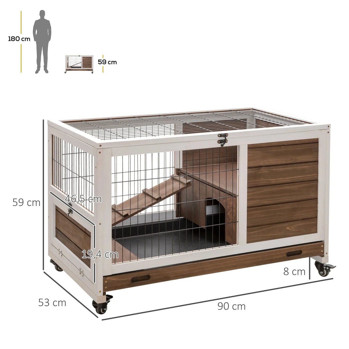 Cage à lapin nain intérieur