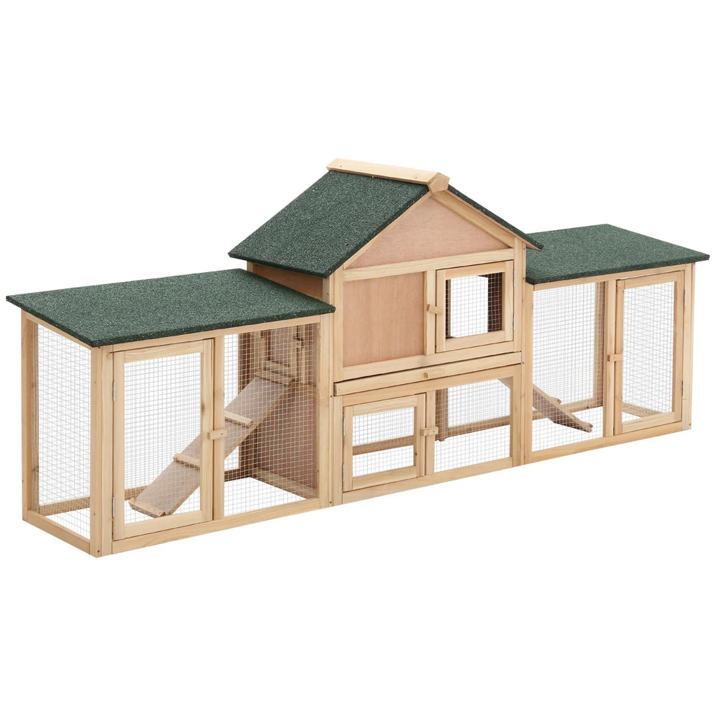 Cage extérieur à lapin grise